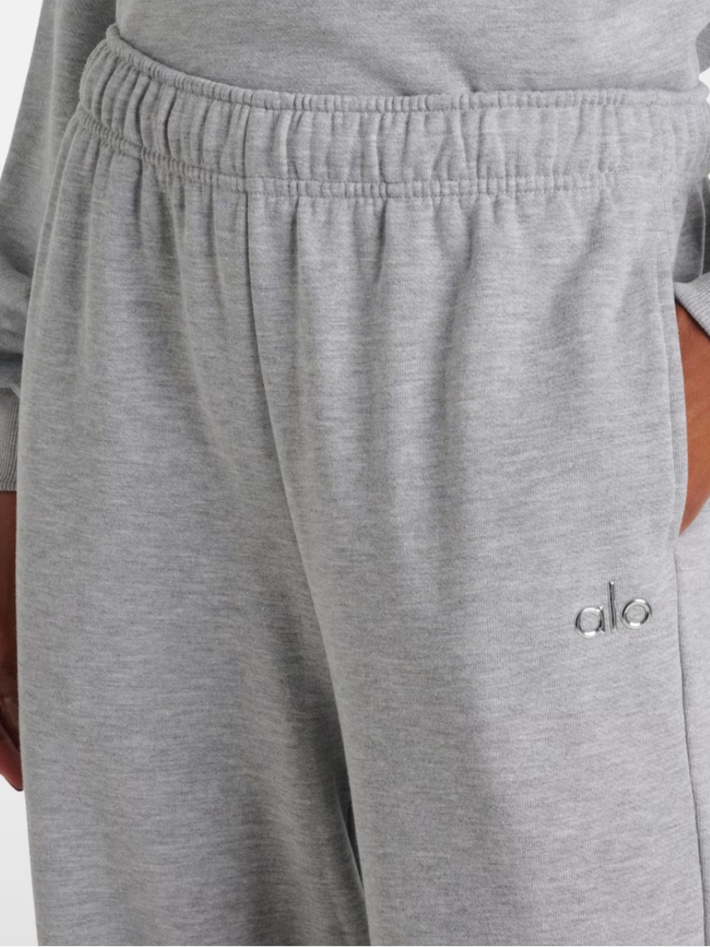 ALO YOGA Accolade Sweatpants in Athletic Heather Grey sz L - Picture 2 of 8
